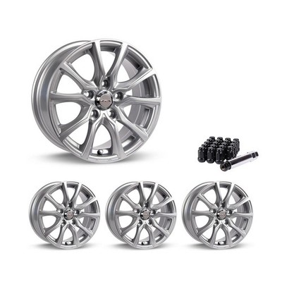 5x114.3 Set of 4 17'' Rims Silver Alloy Wheel fits 2003-11 Honda Element, OE3K RT