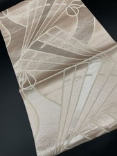 Kimono Konjaku Club Luxury Pure Silk Obi Fukuro Formal Fan Y48 Japan