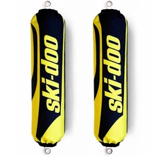 Ski-Doo Yellow & Black Bombardier Shock Protector Covers Snowmobile (Set 2) NEW