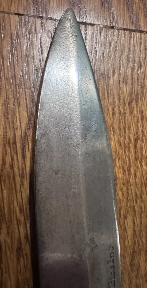 Antique Sheffield No 6 Bowie Knife 5.5” Fixed Blade Maltese Cross - Image 3 of 4