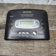 Aiwa HS-TX446 AM/FM Stereo Cassette Player Radio Works Needs a New Tape Belt