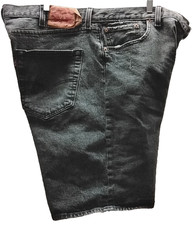 Men's 42 Levi Strauss 501 Button Fly Black/Gray Denim Shorts