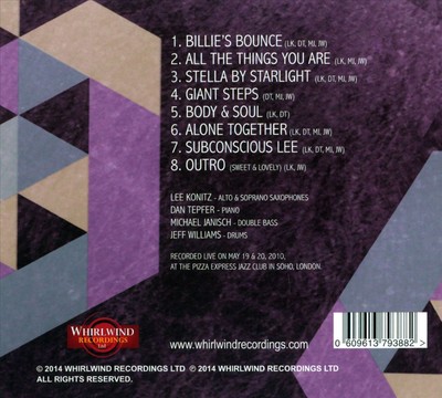 MICHAEL JANISCH/LEE KONITZ/DAN TEPFER - ERSTES TREFFEN: LIVE IN LONDON, VOL. 1 [D