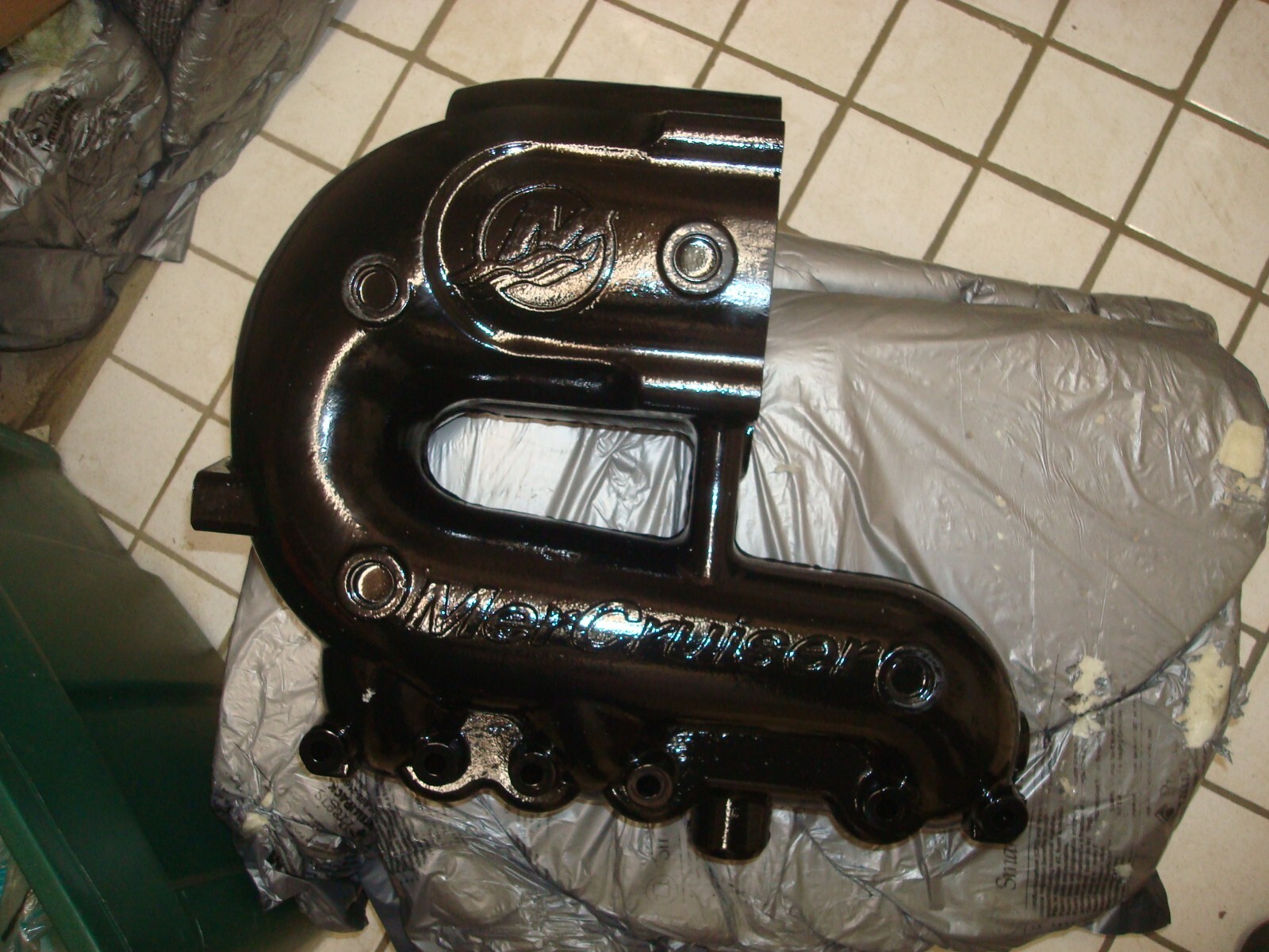 Mercury Marine Exhaust Manifold Port Part 8M0104214 eBay