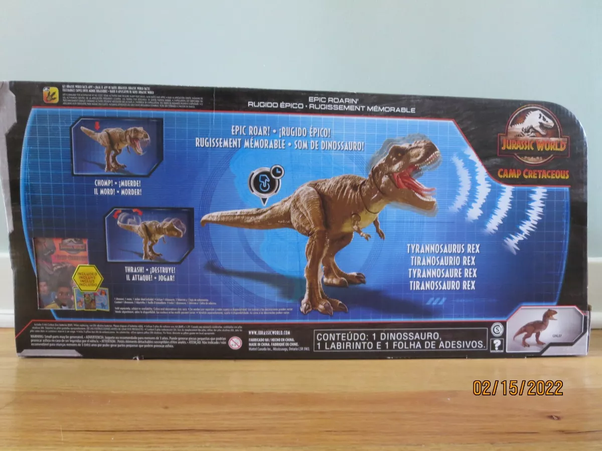 Jurassic World Dinossauro T-rex Rugido Épico - Mattel Gjt60