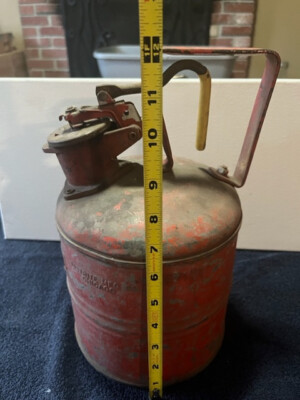 Vintage - Underwriters Laboratories Inc Inspected Safety Can Red