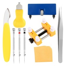 Watch Battery Replacement Tool Kit, 9 PCS Professional Watch Back Remover Tool
