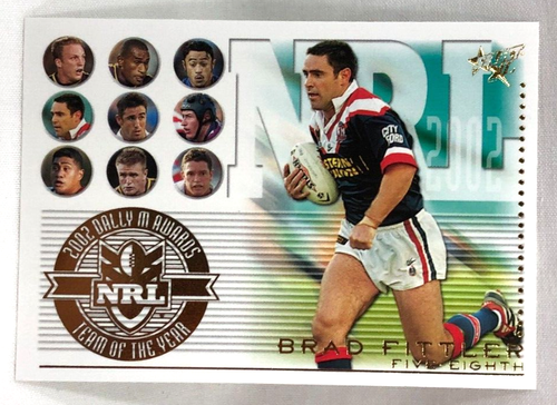 2003 NRL Select XL Team Of The Year #TY4 Brad Fittler Sydney Roosters