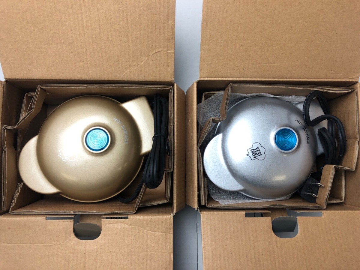 Yes Chef Personal Griddle Single Serve Pancake Mini Maker Portable Press  Set