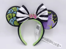 Disney Park 2024 Ears Oogie Boogie Bash Collection Glow In The Dark Headband