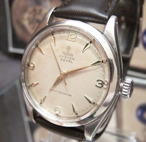 Steel Tudor / Rolex Oyster Elegante Ref. 7960 vintage wristwatch, dated  1963 - Black Bough | Ludlow