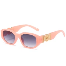 Irregular Frame Rectangle Sunglasses Fashion 90's Small Narrow Square Sunglasses