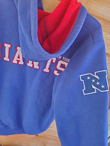 NFL New York Giants Fleeced Lined Zip Up Hoodie Size Medium - Picture 5 of 9