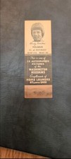 1941 MATCHBOOK MATCHES ANDY FARKAS, FB WASHINGTON REDSKINS