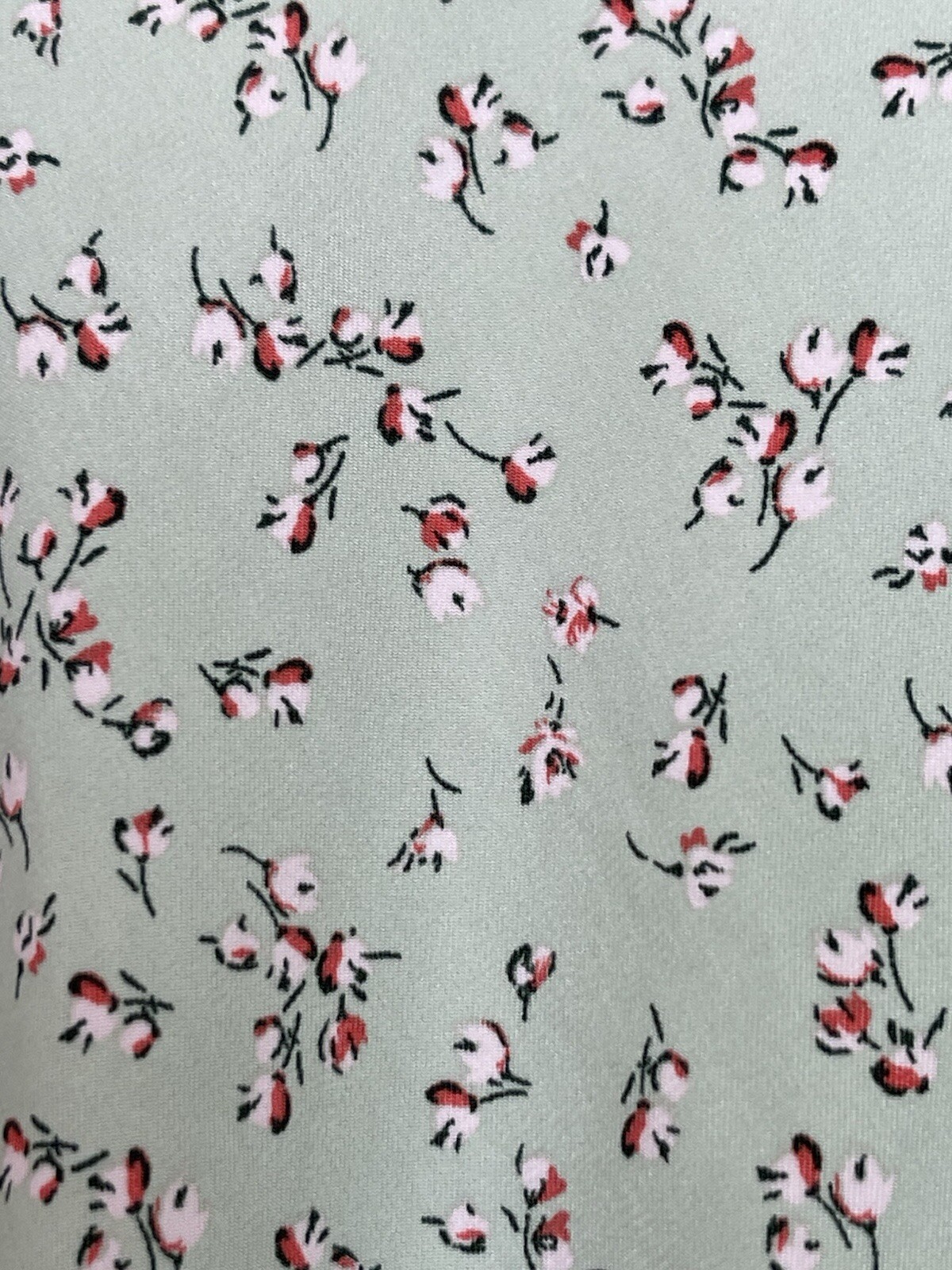 Love Whit By Whitney Port Dress Size Large L Green Floral Ruched Open Back