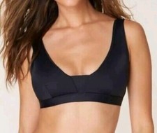 NWT Andie Swim Size L The Tahiti Top Black Swim Bikini Top Adjustable Strap