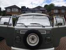 T2 Tende Argento Trasportatore Schermo Isolate Termicamente Cabina Camper 3 Pz Tende Argento