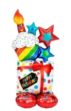 55" AirLoonz Stacked Birthday Balloon AIR FILL ONLY Anagram Balloon New