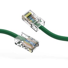 100Ft CAT5E UTP Ethernet Network Non Booted Cable Green