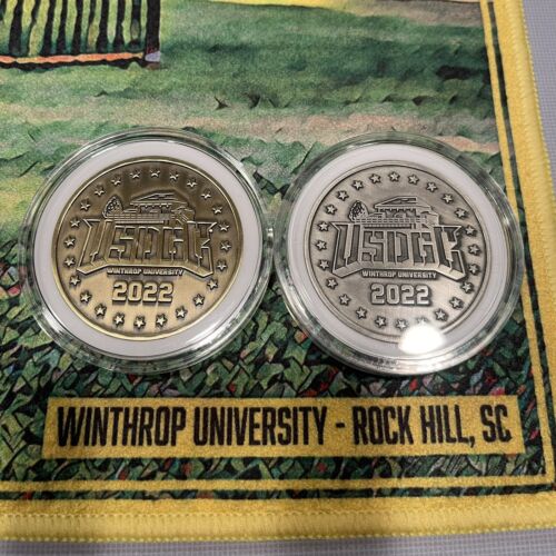 USDGC 2022 Commemorative Coin Set 2 Gold Silver SEALED in case Innova Disc Golf - Picture 1 of 10