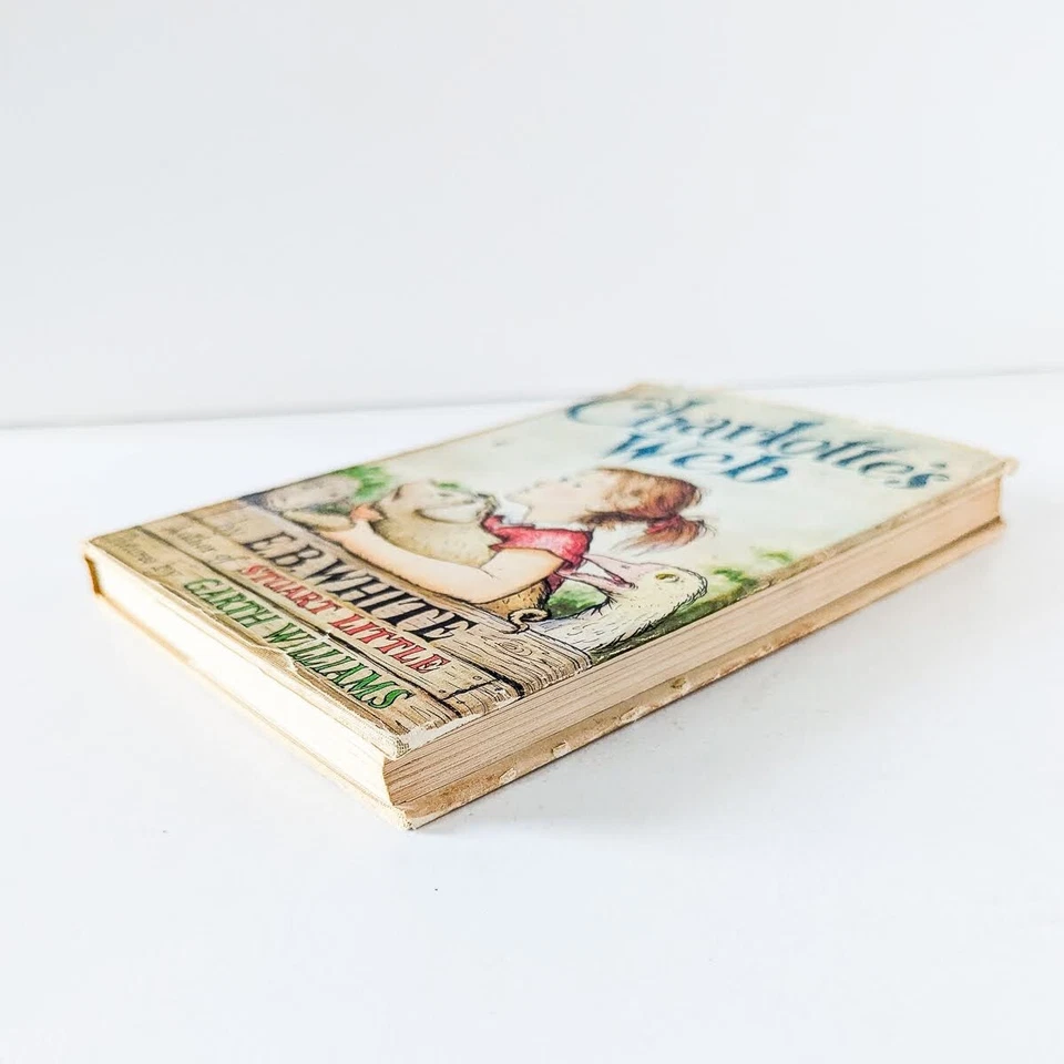 CHARLOTTE'S WEB by E. B. White, 1952 1st Edition Later Print H-K, DJ Dust Jacket Foto 4 de 4