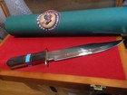 HEN & ROOSTER LIMITED EDITION 14" BOWIE KNIFE **BOG OAK FOSSIL** TURQ. 1 OF 100