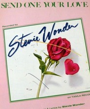 STEVIE WONDER "SEND ONE YOUR LOVE" SHEET MUSIC-1979-BRAND NEW ON SALE-RARE-MINT