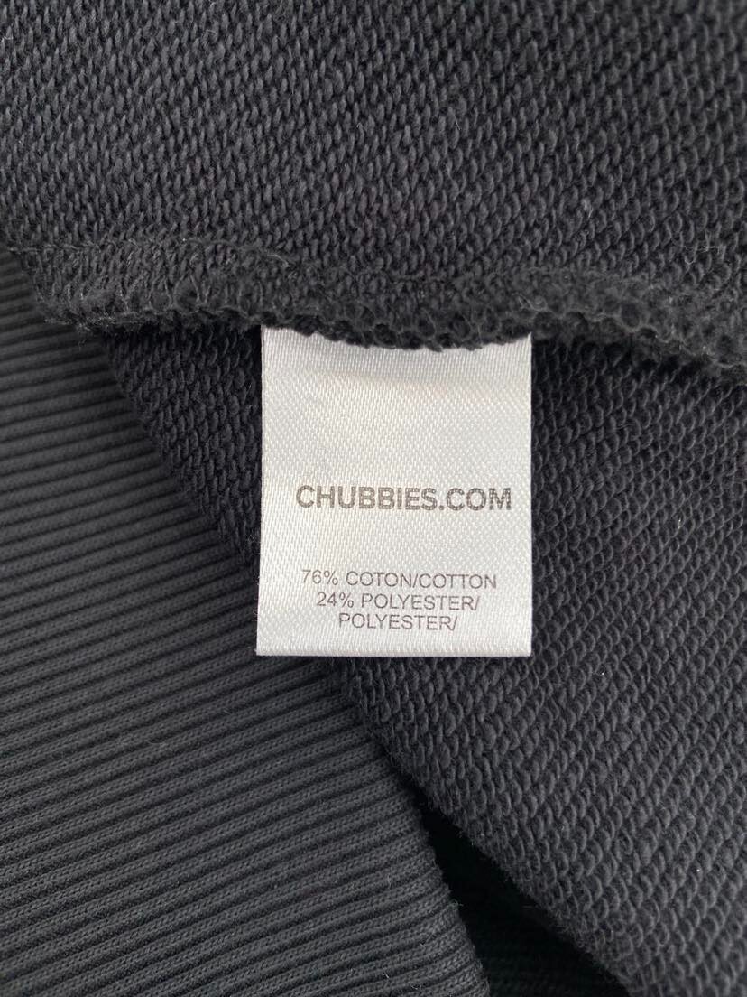 NEW Chubbies 614231-025 The Night Schwoodie FZ Terry Hooded Black Jacket Mens XL