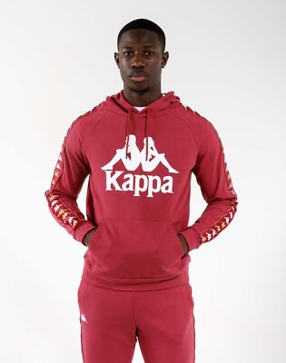 Kappa Men's 222 Banda Hurtadon Pullover Hoodie Red Melody 381D1MW-VA3 Small