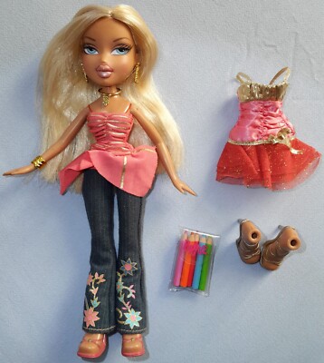 1x Bratz Puppe Passion 4 Fashion Cloe MGA Doll mit Zubehör Accessoires