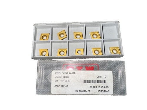KORLOY CCGT 21.51 AK H01 / CCGT060204-AK H01 Carbide Inserts 10pcs
