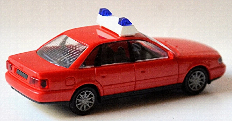 Audi A6 Berlina C4 Tipo 4A Elw Pompieri 1994-97 Rosso 1:87 Rietze 50663 - Immagine 4 di 4
