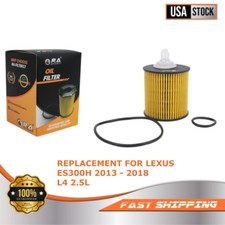 9972 Engine Oil Filter with Set of O-rings for LEXUS ES300H 2013 - 2018 L4 2.5L