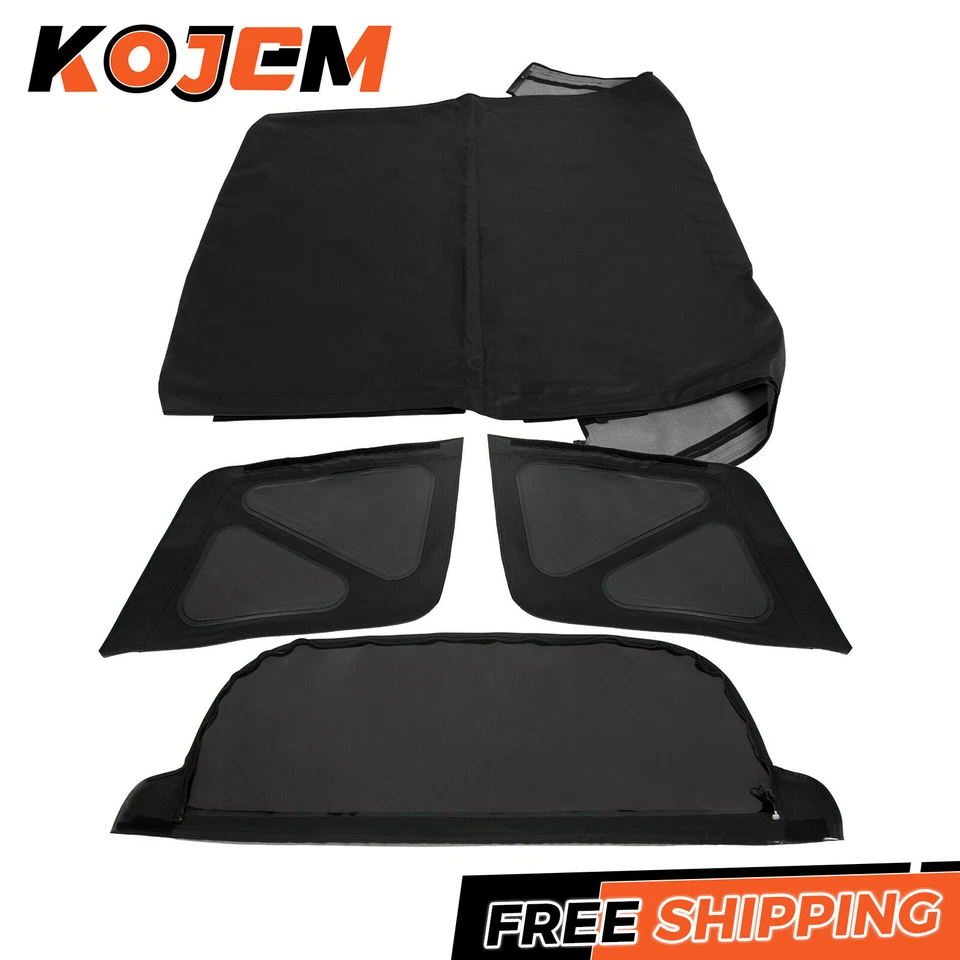 Para Suzuki Sidekick & Geo Tracker 1995-1998 techo blando con ventanas tintadas en negro Foto 3 de 4