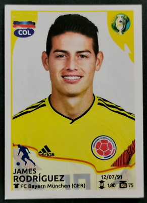 2019 PANINI Brazil Copa America STICKER #163 JAMES RODRIGUEZ