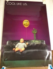 Cool Like Us vintage Fox Television promotional Poster 1995 Rare 27 X 40 vibrant
