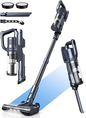 Cordless Vacuum Cleaner, 30kPa Powerful Suction Max 50 Minutes, Midnight Black