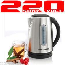 Black And Decker JC400 220 Volt Stainless Steel Cordless Kettle Not For USA