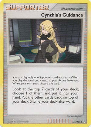 Pokemon Supreme Victors Uncommon Card - Cynthia's Guidance 136/147