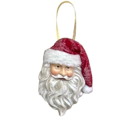Adorno de Papá Noel - Resina Espalda Plana Interior Exterior Guirnalda Decoupage Decoración - Imagen 5 de 5