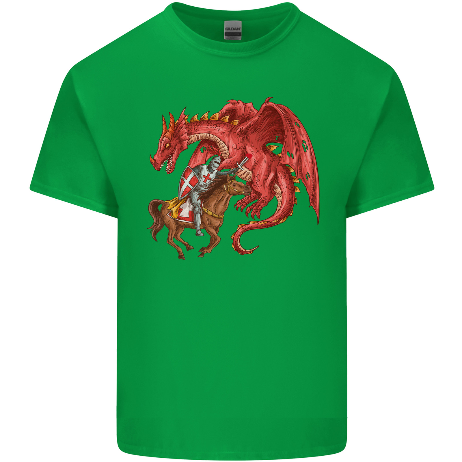 St George Killing a Dragon Kids T-Shirt Childrens