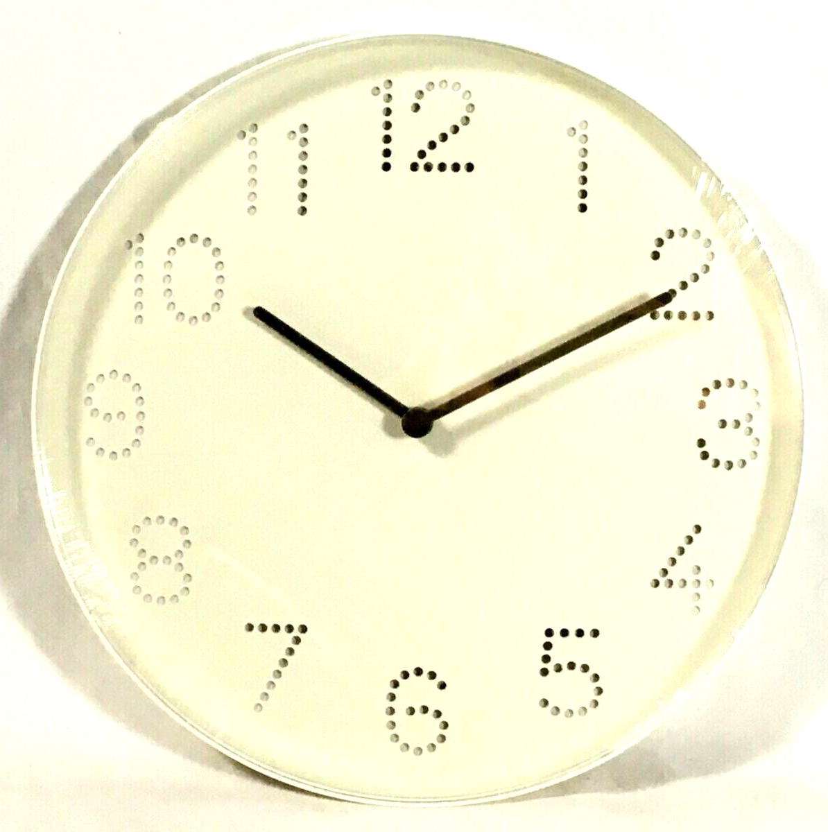 Ikea Wall Clock Tromma White 9 3/4" Quiet Silent Free Shipping Fast
