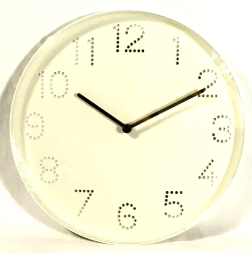 Ikea Wall Clock Tromma White 9 3/4" Quiet Silent Free Shipping Fast - Picture 1 of 4