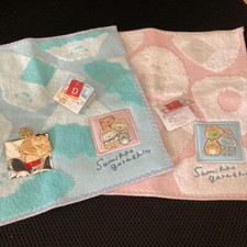 SAN-X Sumikko Gurashi Towel Puppy and dog play set of 2 with Charm SAN-X Sumikko