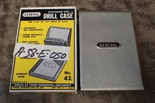 Vintage No.42 GENERAL TOOL Fractional Size Drill Case 1/16"-1/4" by 64ths SH-25