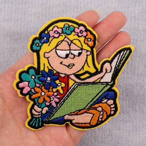 Lizzie McGuire Cartoon Animated Lizzie Reading Book Embroidered Iron On Patch - 第 5/7 張圖片