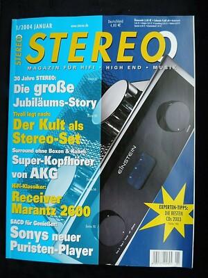 STEREO 1/04,ENERGY VERITAS 2.3i,NAD C372,ELAC BS 203.2,SONY CDA XA 3000 ES,AKG H