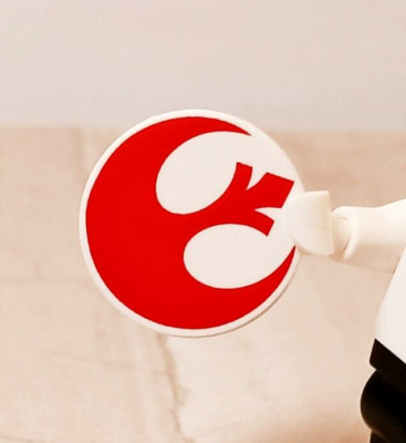 New LEGO Star Wars REBEL Red Logo Printed 2x2 Round Space Battle Good Evil Guys