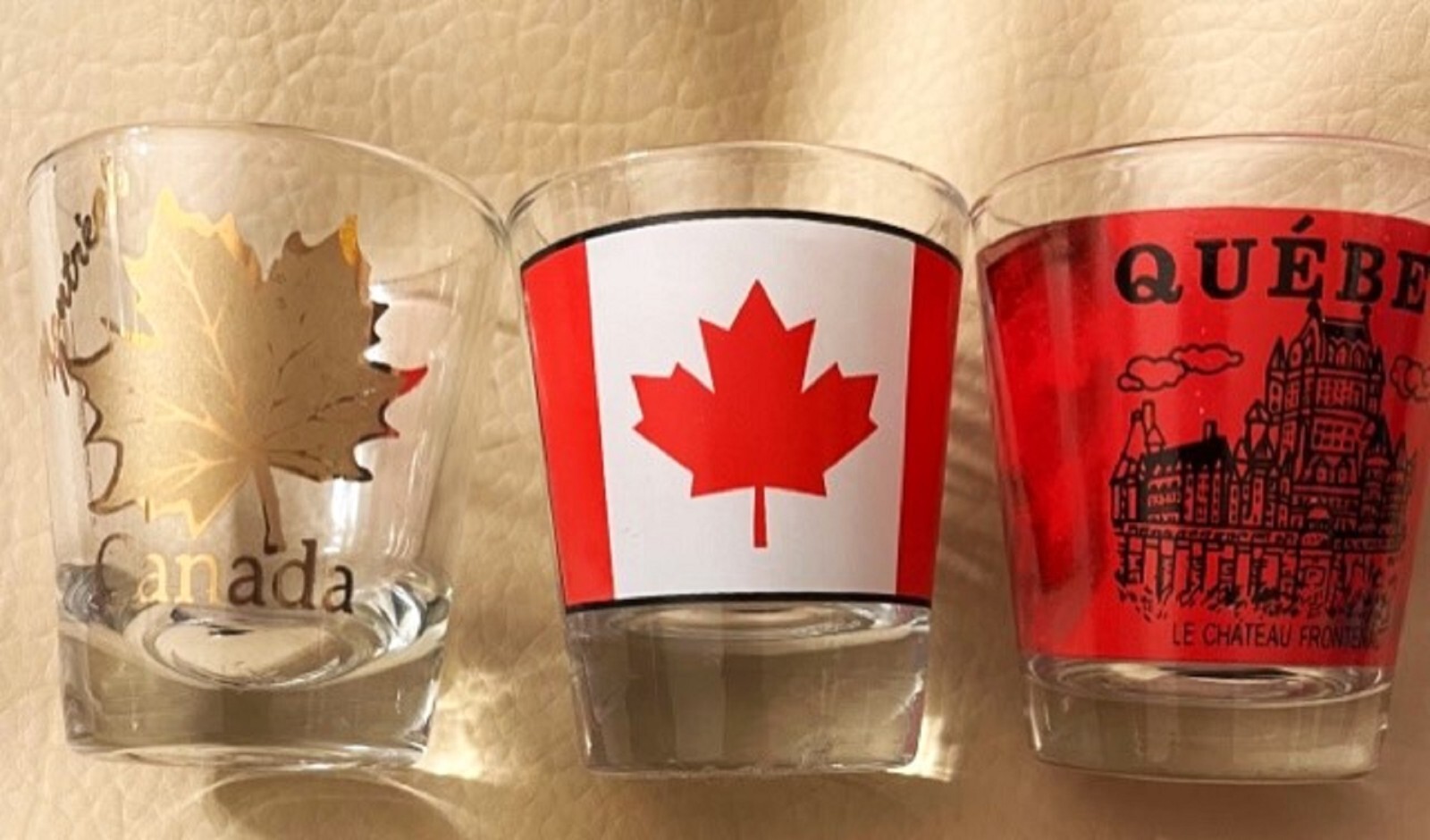 3 CANADIAN SHOT GLASSES EXCELLENT eBay