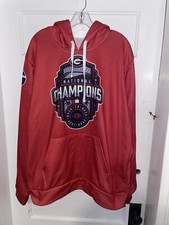 UGA GEORGIA Bulldogs National Champions Back To Back Red Hoodie Size XL RARE